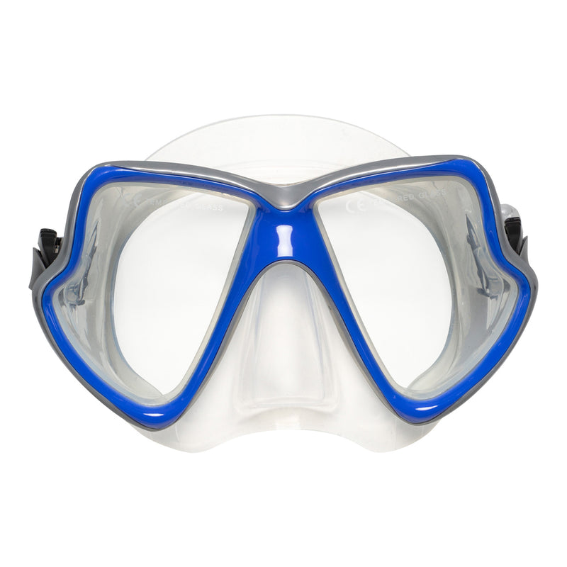 Java Combo - Snorkelset - Duikbril - Snorkel - Volwassenen - Blauw/Zilver