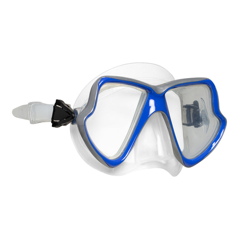 Java Combo - Snorkelset - Duikbril - Snorkel - Volwassenen - Blauw/Zilver