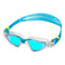 Kayenne - Zwembril - Volwassenen - Blue Titanium Mirrored Lens - Transparant/Turquoise