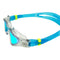 Kayenne - Zwembril - Volwassenen - Blue Titanium Mirrored Lens - Transparant/Turquoise
