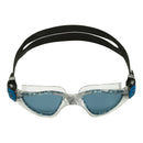 Kayenne - Lunettes de natation - Adultes - Verres foncés - Pétrole/Argent