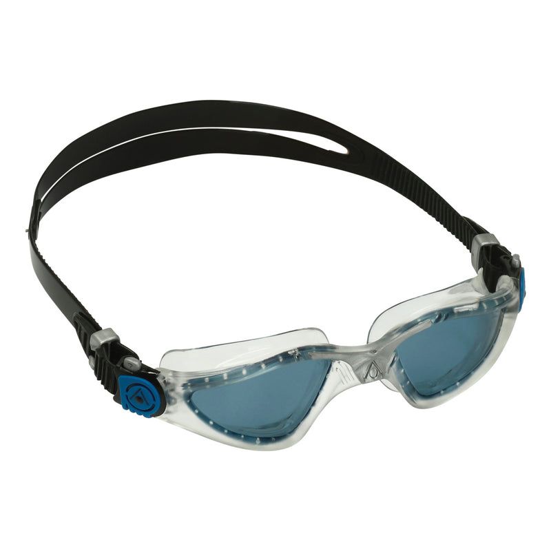 Kayenne - Lunettes de natation - Adultes - Verres foncés - Pétrole/Argent