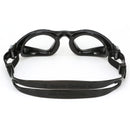 Kayenne - Lunettes de natation - Adultes - Verres transparents - Noir/Argent
