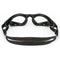 Kayenne - Lunettes de natation - Adultes - Verres transparents - Noir/Argent