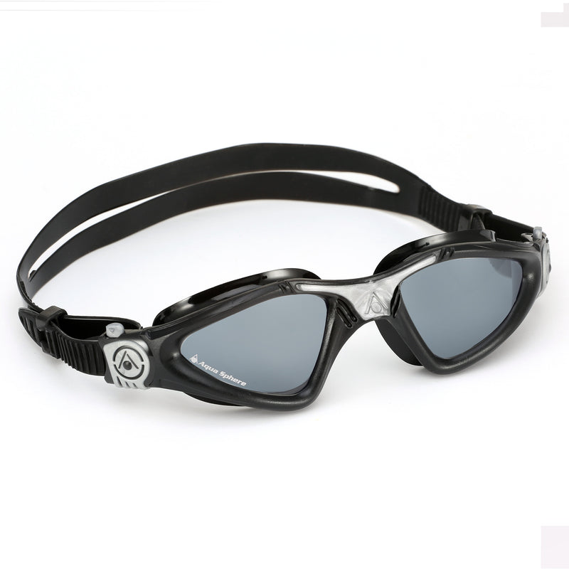 Kayenne - Lunettes de natation - Adultes - Verres foncés - Noir/Argent
