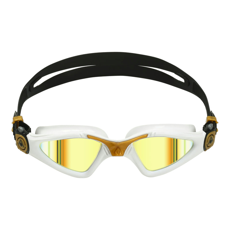 Kayenne - Zwembril - Volwassenen - Gold Titanium Mirrored Lens - Wit/Goud