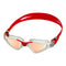 Kayenne - Lunettes de natation - Adultes - Verres miroir en titane irisé - Gris/Rouge