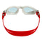 Kayenne - Lunettes de natation - Adultes - Verres miroir en titane irisé - Gris/Rouge