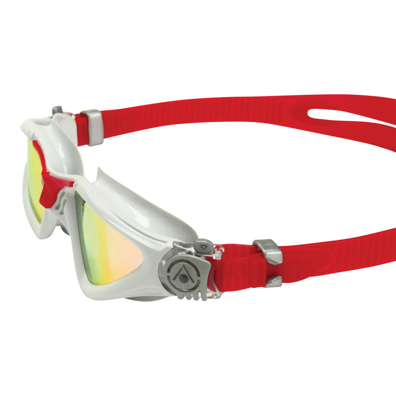 Kayenne - Zwembril - Volwassenen - Red Titanium Mirrored Lens - Grijs/Rood