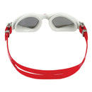 Kayenne - Zwembril - Volwassenen - Silver Titanium Mirrored Lens - Grijs/Rood