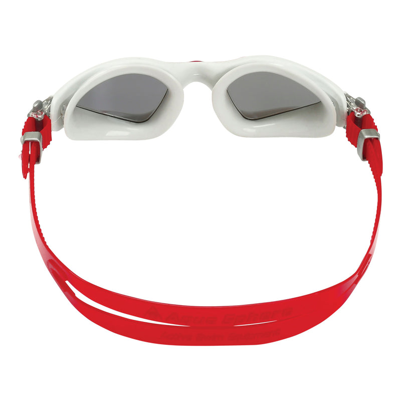 Kayenne - Zwembril - Volwassenen - Silver Titanium Mirrored Lens - Grijs/Rood