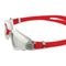 Kayenne - Zwembril - Volwassenen - Silver Titanium Mirrored Lens - Grijs/Rood