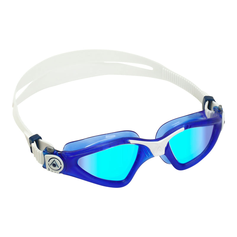 Kayenne - Zwembril - Volwassenen - Blue Titanium Mirrored Lens - Blauw/Wit