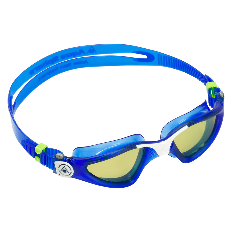 Kayenne - Lunettes de natation - Adultes - Verres polarisés verts - Bleu/Blanc