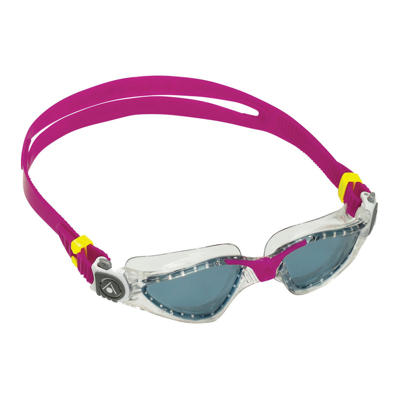 Kayenne Small - Zwembril - Volwassenen - Dark Lens - Transparant/Roze