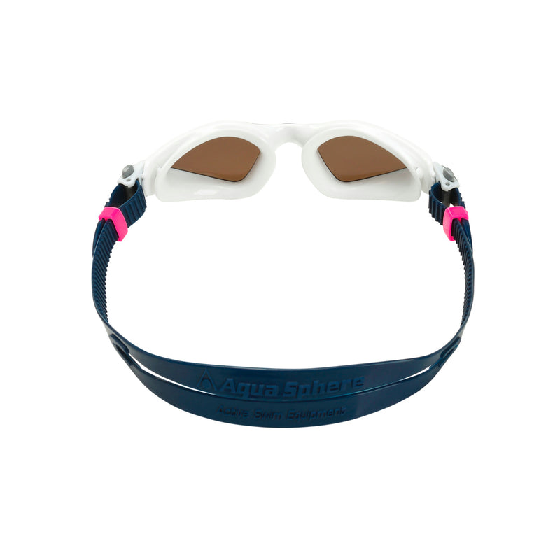 Kayenne Small - Lunettes de natation - Adultes - Verres polarisés marron - Blanc/Gris