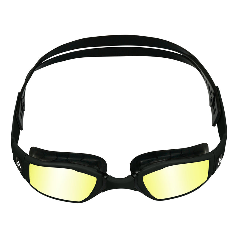 Ninja - Zwembril - Volwassenen - Yellow Titanium Mirrored Lens - Zwart
