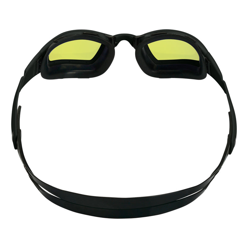 Ninja - Zwembril - Volwassenen - Yellow Titanium Mirrored Lens - Zwart