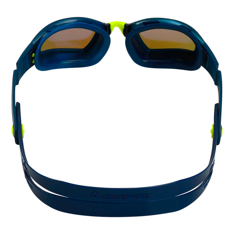 Ninja – Schwimmbrille – Erwachsene – Blaue verspiegelte Titanlinse – Blau