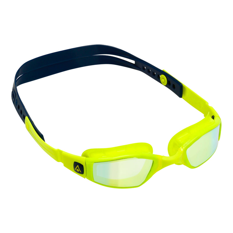 Ninja - Zwembril - Volwassenen - Yellow Titanium Mirrored Lens - Geel/Blauw