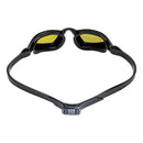 Xceed - Lunettes de natation - Adultes - Verres miroir en titane jaune - Noir