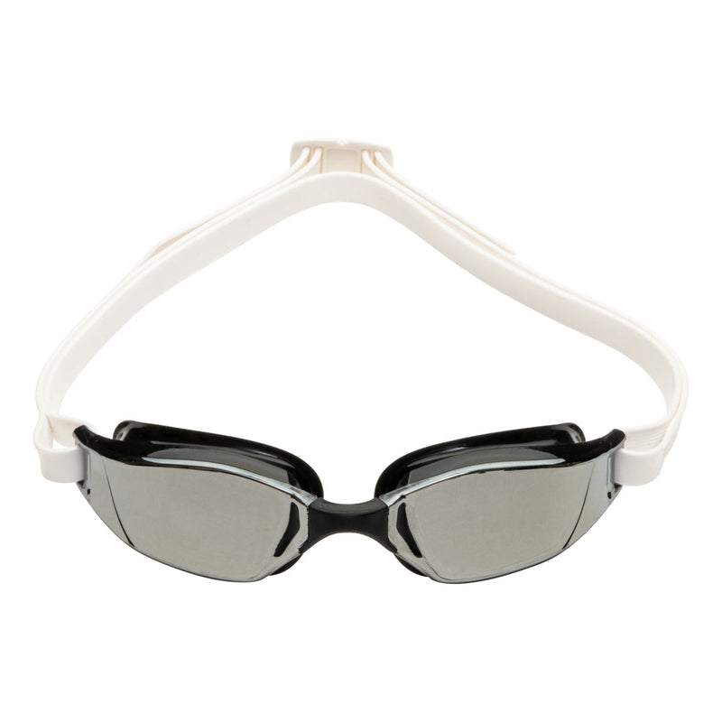 Xceed - Zwembril - Volwassenen - Silver Titanium Mirrored Lens - Wit/Zwart