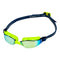 Xceed - Lunettes de natation - Adultes - Verres miroir en titane jaune - Jaune/Bleu