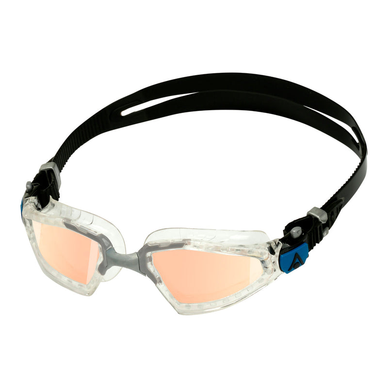 Kayenne Pro - Zwembril - Volwassenen - Iridescent Titanium Mirrored Lens - Transparant/Grijs