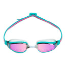 Fastlane - Zwembril - Volwassenen - Pink Titanium Mirrored Lens - Roze/Turquoise