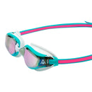 Fastlane - Zwembril - Volwassenen - Pink Titanium Mirrored Lens - Roze/Turquoise