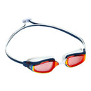Fastlane - Zwembril - Volwassenen - Red Titanium Mirrored Lens - Blauw/Rood