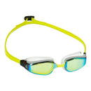 Fastlane - Zwembril - Volwassenen - Yellow Titanium Mirrored Lens - Wit/Geel
