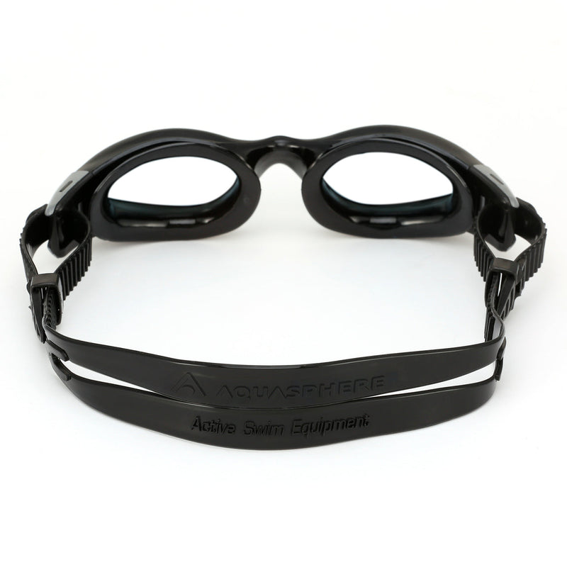 Kaiman Small - Zwembril - Volwassenen - Clear Lens - Zwart