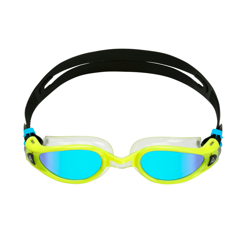 Kaiman EXO - Zwembril - Volwassenen - Blue Titanium Mirrored Lens - Geel/Transparant