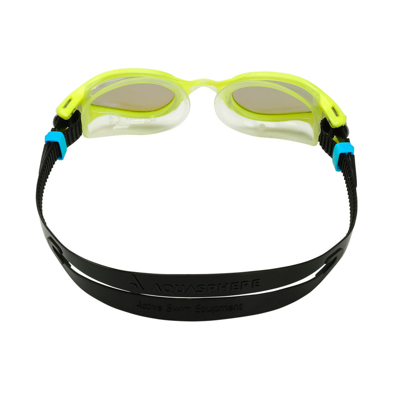 Kaiman EXO - Zwembril - Volwassenen - Blue Titanium Mirrored Lens - Geel/Transparant