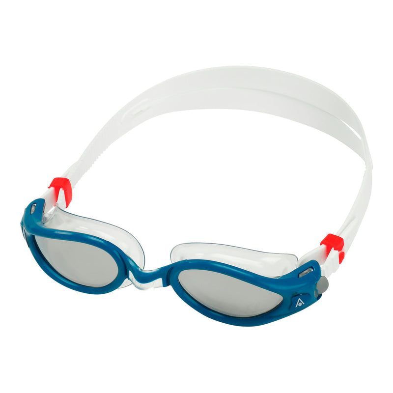 Kaiman EXO - Zwembril - Volwassenen - Silver Titanium Mirrored Lens - Petrol/Transparant