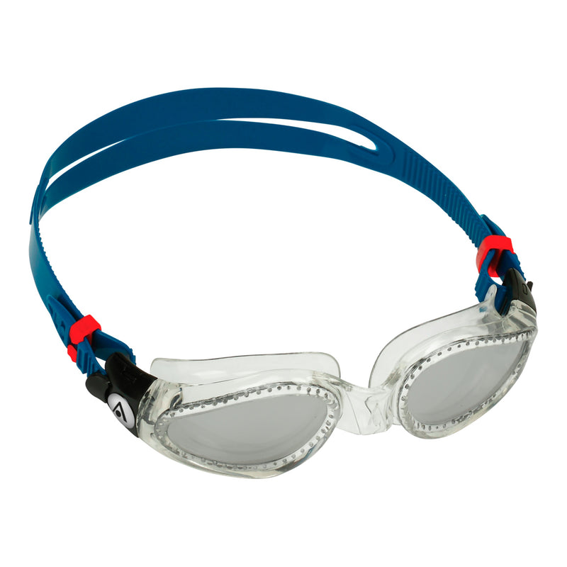 Kaiman - Zwembril - Volwassenen - Silver Titanium Mirrored Lens - Petrol