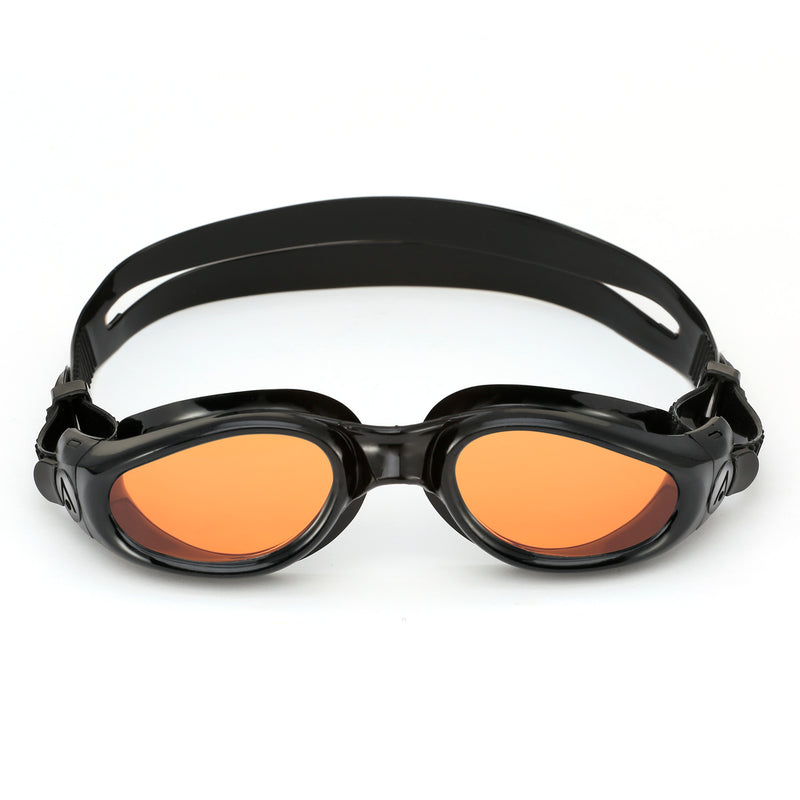 Kaiman - Zwembril - Volwassenen - Amber Lens - Zwart