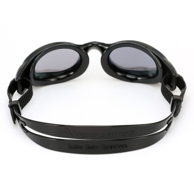 Kaiman - Zwembril - Volwassenen - Silver Titanium Mirrored Lens - Zwart