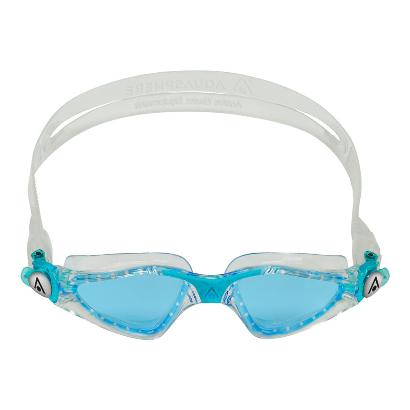 Kayenne Junior - Zwembril - Kinderen - Blue Lens - Transparant/Aqua