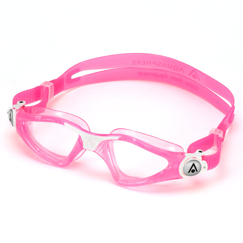 Kayenne Junior - Schwimmbrille - Kinder - Klare Linse - Rosa/Weiß