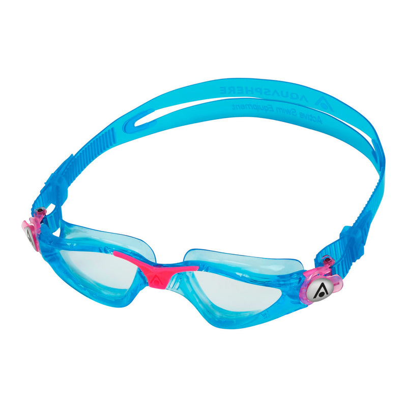 Kayenne Junior - Zwembril - Kinderen - Clear Lens - Aqua/Roze
