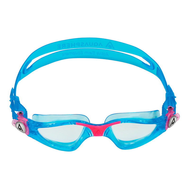 Kayenne Junior - Zwembril - Kinderen - Clear Lens - Aqua/Roze