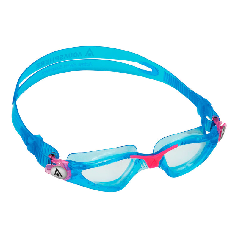Kayenne Junior - Zwembril - Kinderen - Clear Lens - Aqua/Roze
