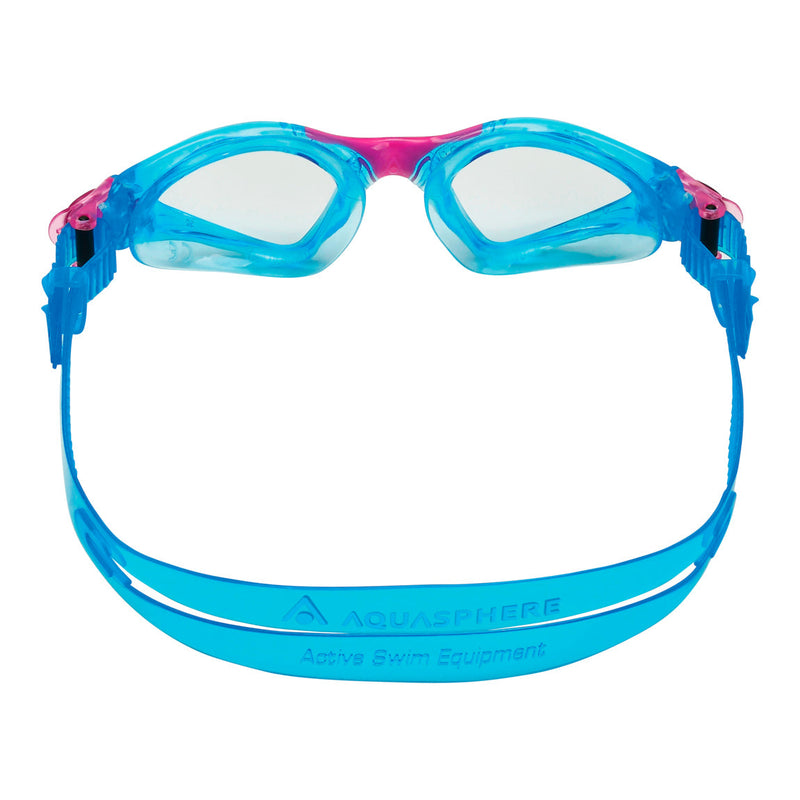 Kayenne Junior - Zwembril - Kinderen - Clear Lens - Aqua/Roze