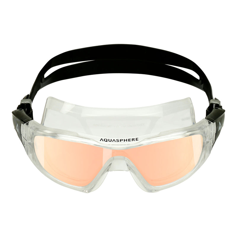 Vista Pro - Zwembril - Volwassenen - Iridescent Titanium Mirrored Lens - Transparant/Zwart