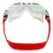 Vista - Lunettes de natation - Adultes - Verres miroir en titane irisé - Blanc/Rouge