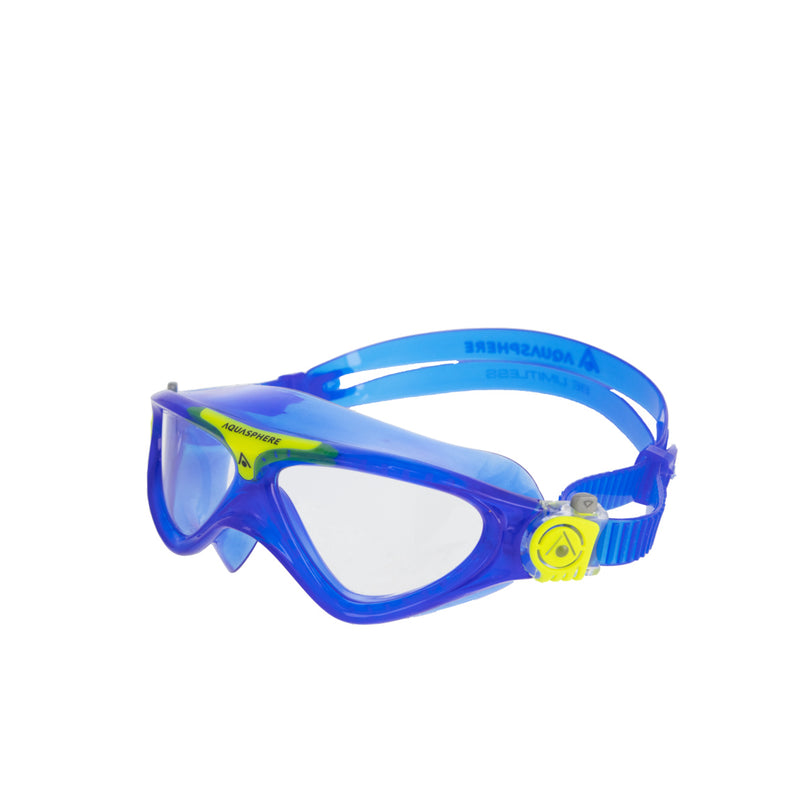 Vista Junior - Zwembril - Kinderen - Clear Lens - Blauw/Geel