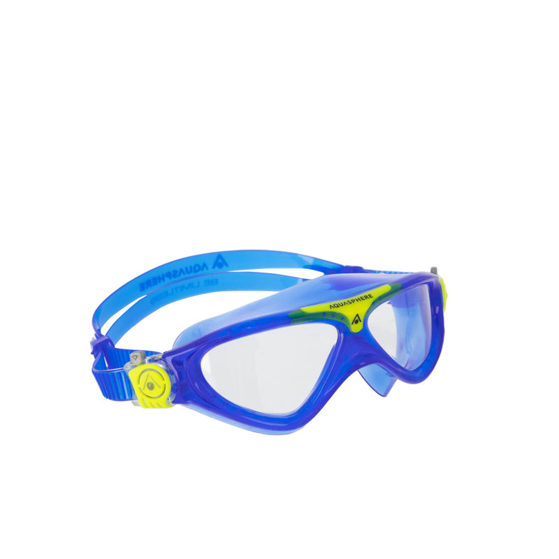 Vista Junior - Zwembril - Kinderen - Clear Lens - Blauw/Geel