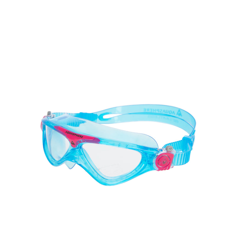 Vista Junior - Zwembril - Kinderen - Clear Lens - Turquoise/Roze